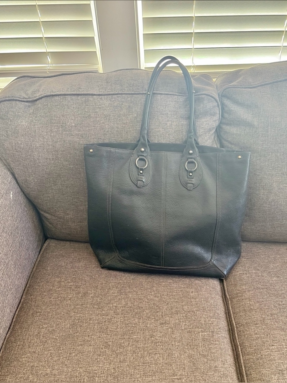 Banana Republic tote, pebble leather shopper